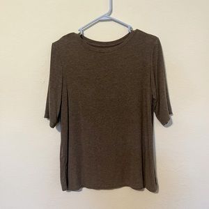 Apt 9, Casual brown short sleeve blouse
